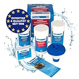 PoolsBest Pool Starter Set 5 in 1 I Pool-Reinigungsset komplett zur Wasserpflege...