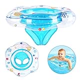 Flintronic Baby Schwimmring, Verstellbare Aufblasbare Schwimmsitz für Baby,...