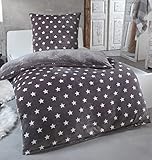 MALIKA Warme Winter Plüsch Sterne Wende-Bettwäsche Nicky-Teddy 'Cashmere...
