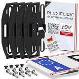 PLEXICLICK® Österreich | Kennzeichenhalter Rahmenlos unsichtbar | Rahmenlose...