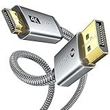 WARRKY 4K DisplayPort auf HDMI Kabel [Vergoldete, Geflochten, Aluminiumhülse],...