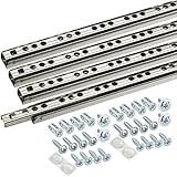SOTECH Kugelauszug 4er Set (2 Paar) Schubladenschienen 342 mm 17 mm Nut...