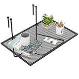 GIANTEX Balkontisch klappbar Hängetisch, Balkonhängetisch 60,5 x 50,5cm,...