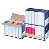 karton-billiger Archivregal für Ordner mit Sichtfenster und Deckelöffnung,...