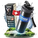 Bachgold® Profi Outdoor Wasserfilter Flasche XL [800ml] mit 2000L...