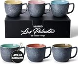 MIAMIO - 6 x 470 ml Kaffeetassen/Tassen Set/Kaffeetasse Groß/moderne...