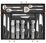 TEBOKHAD Besteckkasten Für Die Küche, Erweiterbarer Großer Besteckkasten Für...