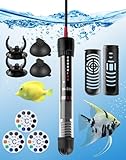 LAOYE Aquarium Heizung 60L Aquarium Heizstab 50W Temperatur Einsatellbar...