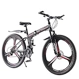 LSLIFE 27.5 Zoll Faltbares Mountainbike Doppelfederung Hardtail Fahrrad Männer...