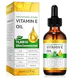Vitamin E öl, Organisches Vitamin E Oil für Haut, Gesicht, Haare, Kopfhaut,...