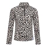 Emski Damen Skipullover Leopardenmuster - Langärmliger Pullover mit...