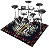 Schlagzeugteppich Schlagzeug Teppich rutschfest Schalldicht Drum Teppich Matte...