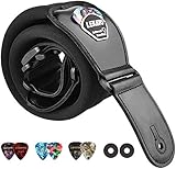 LEKATO 3'' breiter Gitarrengurt Memory-gepolsterter Schultergurt, verstellbare...