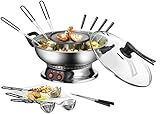 UNOLD 48746 Asia-Fondue - 1.950 W, für 6 Personen mit 6 Gabeln und Körbchen,...