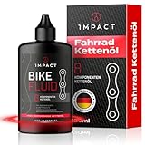 IMPACT Kettenöl Fahrrad 120 ml – 8-Komponenten Allwetter-Öl für E-Bike, MTB...