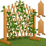 GARDEBRUK® 2er Set Rankgitter Gartenzaun bis 200cm ausziehbar faltbar Garten...
