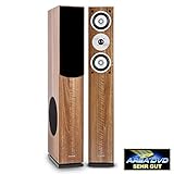 auna Linie 501 FS WN - 3-Wege Standboxen, HiFi Lautsprecher Boxen, Passive...