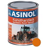 ASINOL Kommunalorange 1.000 ml Kunstharzlack Farbe Lack 1l Liter Dose