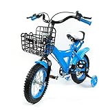 Kinderfahrrad 12 zoll, Fahrrad Kinderrad - Doppelbremsmodus - Kettenschutz -...