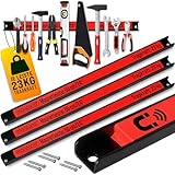 DEUBA® 3x Magnetleiste 60cm 23kg Tragkraft Magnetisch Werkzeugleiste...