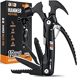 BIIB Geschenke für Männer, 12 in 1 Multitool Camping Zubehör, Gadgets für...