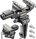 Kitvance Universal-Schraubstock 4 Zoll mit Multifunktionsbacken, 360° drehbare...