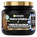 Garnier Wahre Schätze Ausgleichende Charcoal Haarmaske, Haarkur für Schnell...