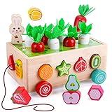 Montessori Holzspielzeug ab 1 2 3 Jahr | 7IN1 Kinderspielzeug für Jungen...