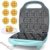Baker's Friend Multi Mini Waffeleisen Rund, Mini Waffle Maker, Backen 11 x 5.5...