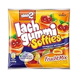 nimm2 Lachgummi Softies FruchtMix – 1 x 225g – Gefülltes Fruchtgummi mit...