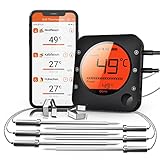 BFOUR Küche Bluetooth Fleischthermometer Digitales Fleischthermometer mit 6...