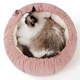 Lesure Katzenbett waschbar Katzen Bettchen - 53x53x18cm 2 in 1 Katzen Bett mit...