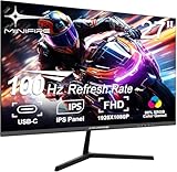 Minifire- Monitor- 27-Zoll-Bildschirm im rahmenlosen Design, IPS, 100Hz, USB...