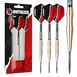 RUTHLESS Eagles Dart-Set mit Stahlspitze, Messing mit glattem Fass-Design,...