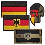 Deutschland patch,Deutschland Flaggen Patch,Reflective Germany Flag...