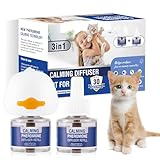 Piuess Katzen Beruhigung Steckdose 3 In 1 FüR Cat Calming Diffuser Katze Anti...