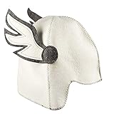 Saunahut - Modell Hermes - 100% Wollfilz - Saunamütze aus Filz für Damen und...