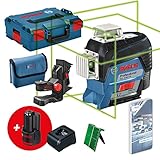 Bosch Professional 12V System Linienlaser GLL 3-80 CG (2x Akku 12 V, Ladegerät,...