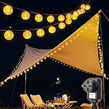 SALCAR 10m LED Lampion Außen, 40er Laternen LED Lichterkette, Wasserdicht...