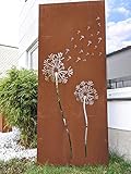 Zen Man Edelrost Sichtschutz Garten Sichtschutz aus Metall 1mm Rost Gartenzaun...