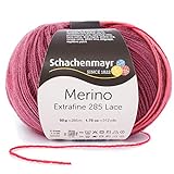 Schachenmayr Merino Extrafine 285 Lace, 50G caberne Handstrickgarne