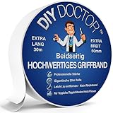 DIY Doctor Teppichklebeband Doppelseitig extra stark - 1x 50 mm x 30 m Teppich...