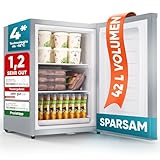 Stillstern Mini Gefrierschrank (42L) -18°C, Eiswürfelschale, Schloss,...
