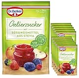Dr. Oetker Gelierzucker mit Süßungsmittel aus Stevia, 10er Pack (10 x 350 g) -...