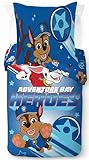 Jay Franco Nickelodeon Paw Patrol 100% Baumwolle Einzelbett-Bettbezug-Set –...