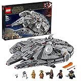 LEGO 75257 Star Wars Millennium Falcon Raumschiff Bauset mit Finn, Chewbacca,...