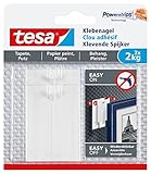 tesa Klebenagel für Tapeten und Putz, verstellbar (2 kg / 6 Nägel [3er Pack])