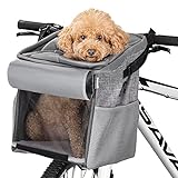 Navaris Hundekorb Fahrrad vorne 10kg - Fahrradkörbe für Hunde und Katzen -...