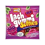 nimm2 Lachgummi Softies Rote Früchte – 1 x 225g – Gefülltes Fruchtgummi...