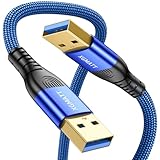 XGMATT USB 3.0 Kabel 1M,5Gbps High Speed Transfer USB Typ A Stecker auf Stecker...